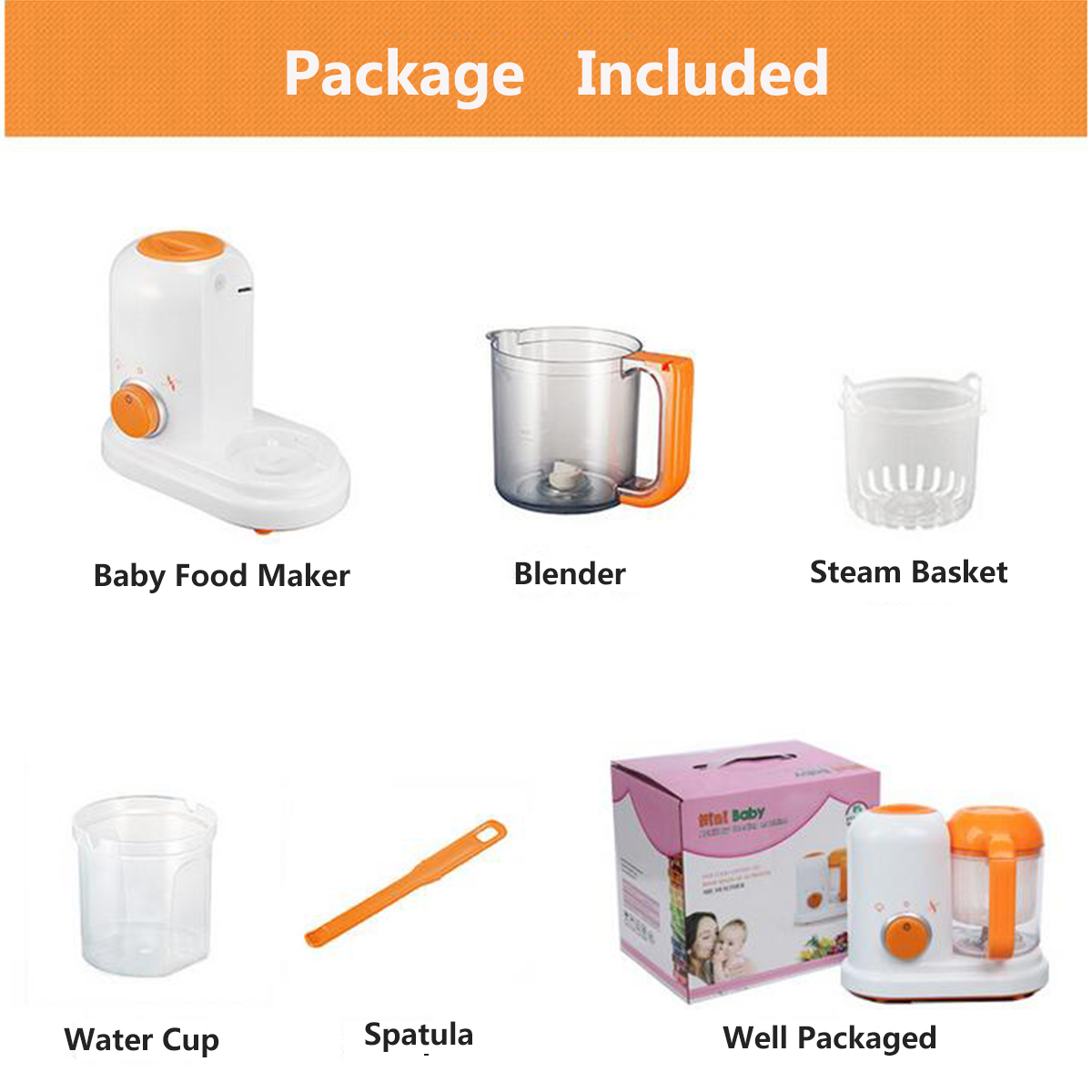 Baby Food Blender Electric Steamer